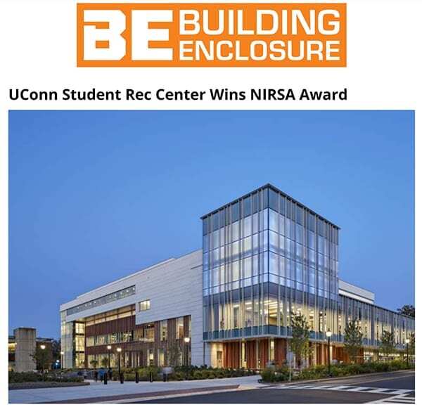 UConn Student Rec Center Wins NIRSA Award