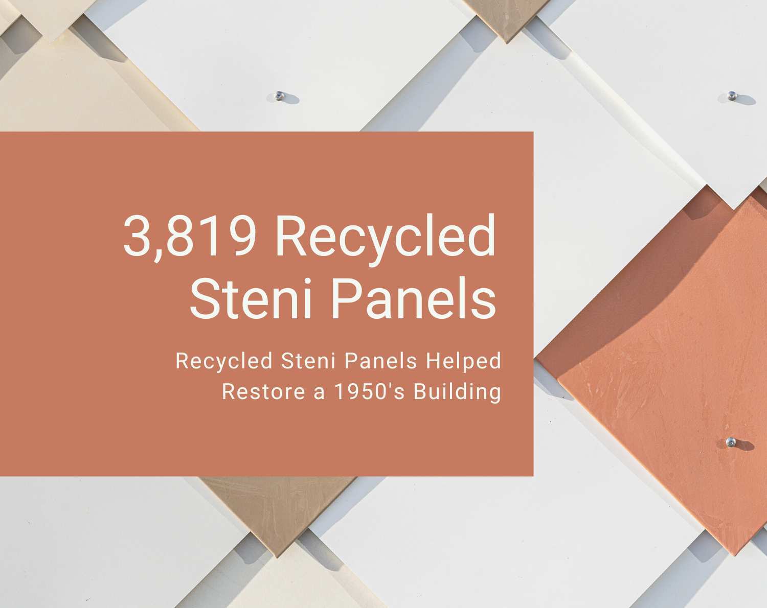 Steni Recycled Panels Revive 1950's Building