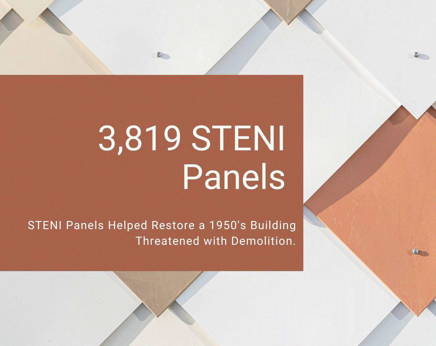 Recycled Steni Rainscreen Panels Revive 1950’s Building