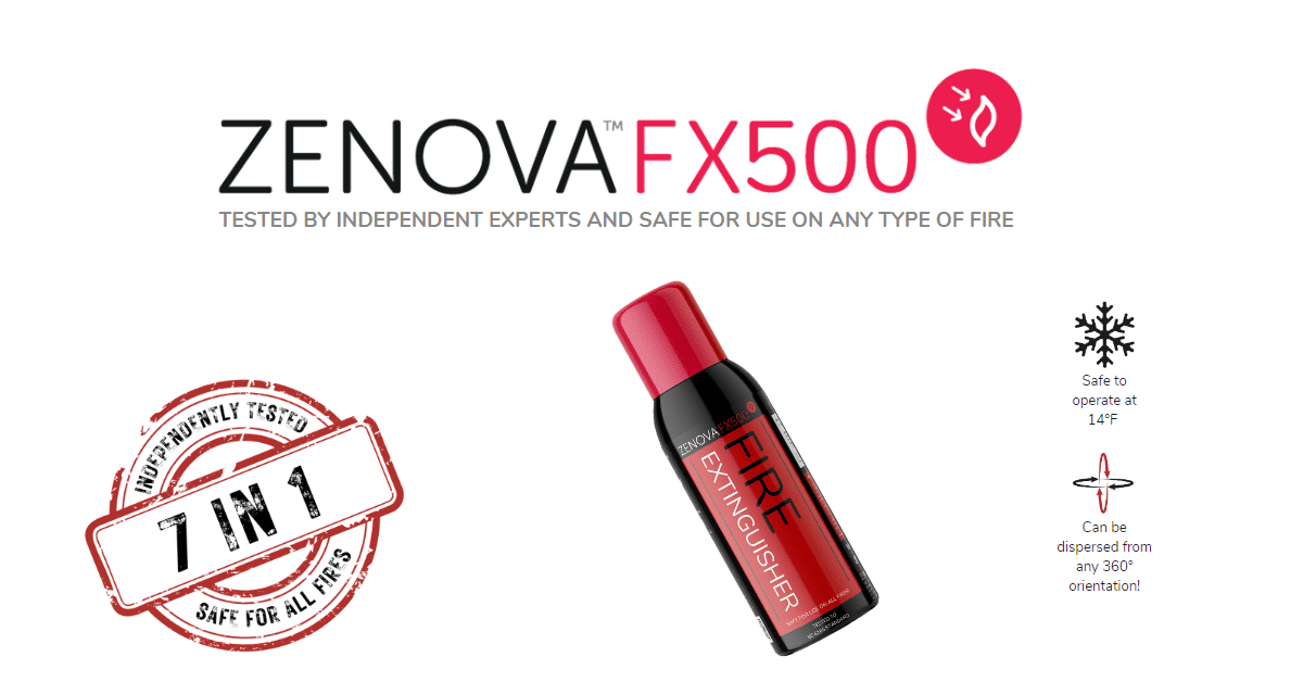 Omnis Launches National Distribution of ZENOVA FX500 Mini Fire Extinguisher