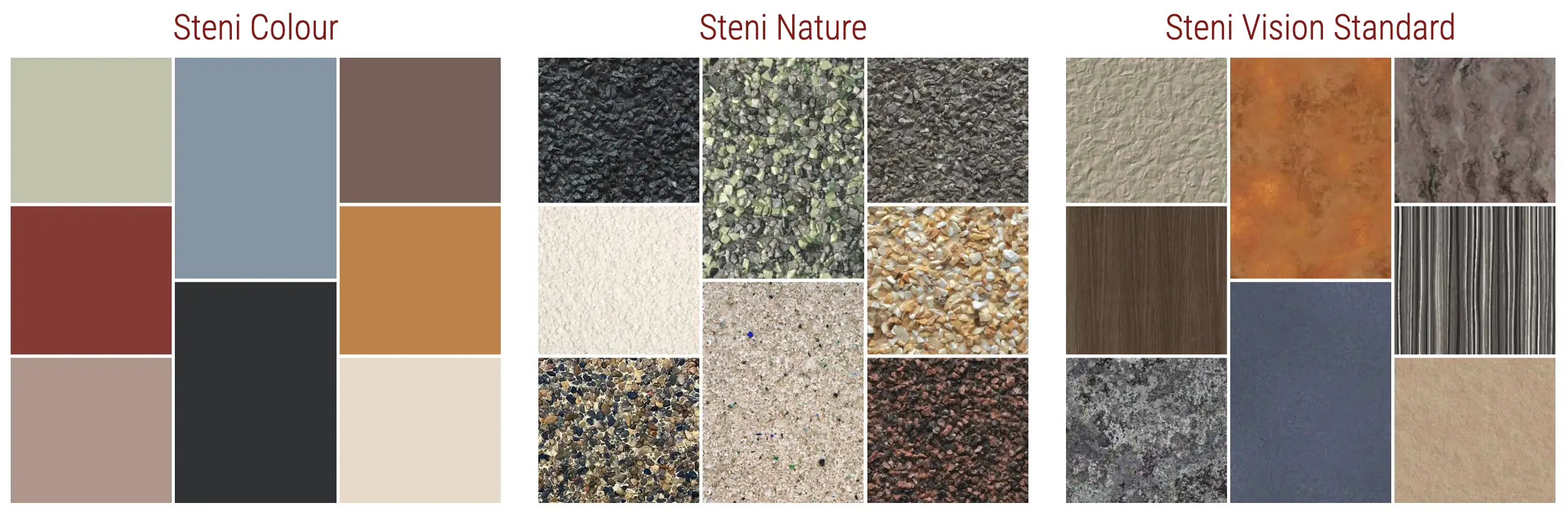 Steni Panels Samples