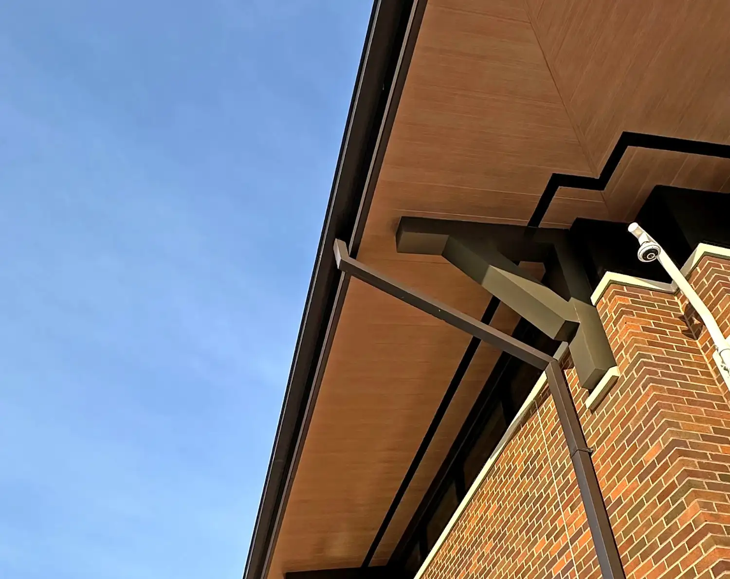 ForMe Design Woodgrain Aluminum Soffits - Greer Fire Station Project